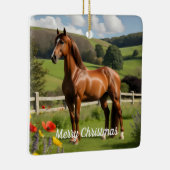 Arabisch paard op het platteland keramisch ornament (Rechts)