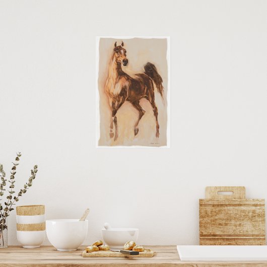 arabisch paard poster (Keuken)