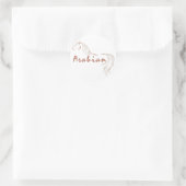 Arabisch paard ronde sticker (Tas)