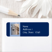 Arabisch Paard Sneeuw retour Adres Label Sjabloon (Insitu)