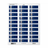 Arabisch Paard Sneeuw retour Adres Label Sjabloon (Full Sheet)