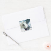 Arabisch paard vierkante sticker (Envelop)