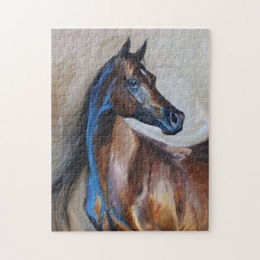 Arabisch paardenschilderij legpuzzel (Verticaal)