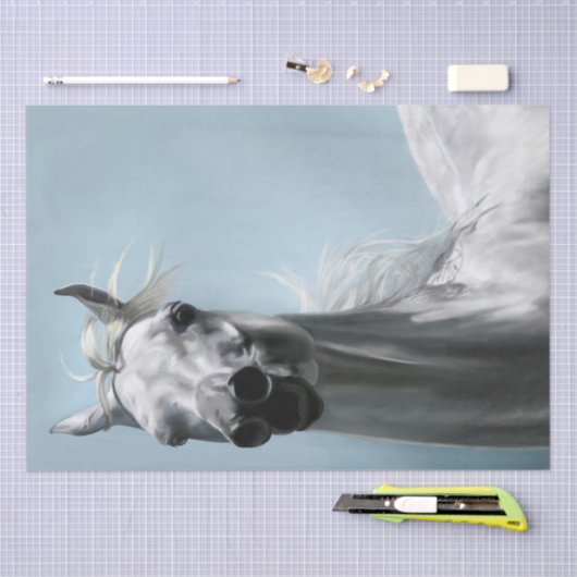 Arabisch paardenschilderij tissuepapier (Craft)