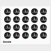Arabisch Palestina Vlaggenkaart woord - Save Gaza  Ronde Sticker (Vel)