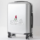 Arabisch Palestina Vlaggenkaart woord - Save Gaza  Sticker (Koffer)