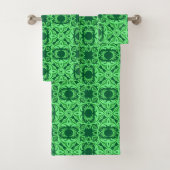  arabisch patroon - Emerald Green Bad Handdoek (Insitu)