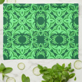  arabisch patroon - Emerald Green Kitchen T Theedoek (Gevouwen)