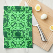  arabisch patroon - Emerald Green Kitchen T Theedoek (Quarter Fold)