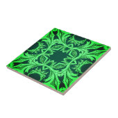  arabisch patroon - Emerald Green Tegeltje (Zijkant)