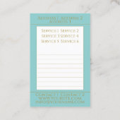 Arabisch patroon - Kaart voor bedrijven Visitekaartje (Achterkant)