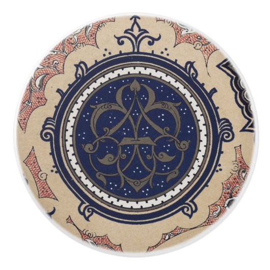  Arabisch patroon Keramische Knop (Voorkant)