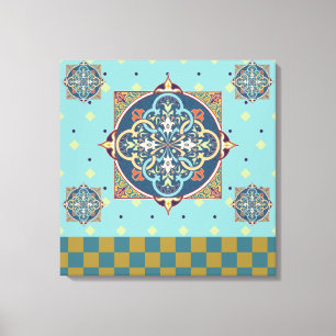 Arabisch patroon - omhuld canvas afdruk