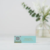 Arabisch patroon - Prijs Label, Visitekaartje (Staand voorkant)