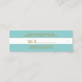 Arabisch patroon - Prijs Label, Visitekaartje (Achterkant)