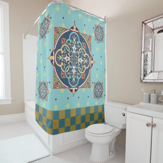Arabisch patroon - Shower Curtain Douchegordijn (In situ)