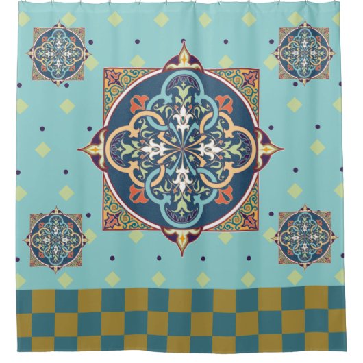 Arabisch patroon - Shower Curtain Douchegordijn (Voorkant)