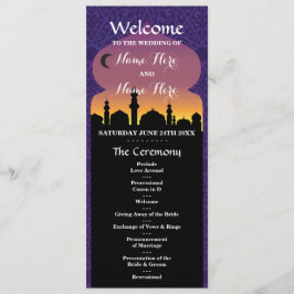 Arabisch programma voor nachtweduwen programmakaart