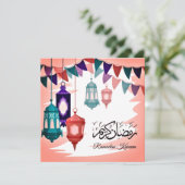 Arabisch Ramadan Kareem Feestdagenkaart (Staand voorkant)
