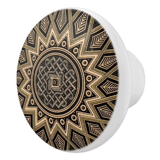 Arabisch retro patroon keramische knop (Rechts)
