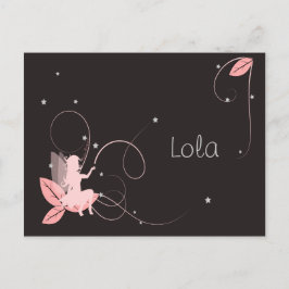 Arabisch-roze-sterrengeboorteplaats Briefkaart
