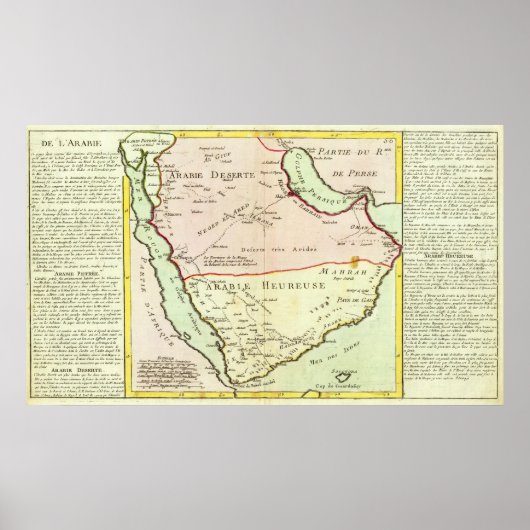 Arabisch schiereiland, Saudi-Arabië Poster (Voorkant)