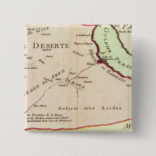 Arabisch schiereiland, Saudi-Arabië Vierkante Button 5,1 Cm