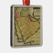 Arabisch schiereiland van de kaart van het Midden- Metalen Ornament (Rechts)