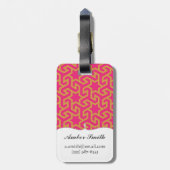 Arabisch Star-vormig patroon Bagagelabel (Achterkant verticaal)