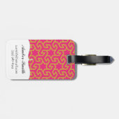 Arabisch Star-vormig patroon Bagagelabel (Achterkant horizontaal)