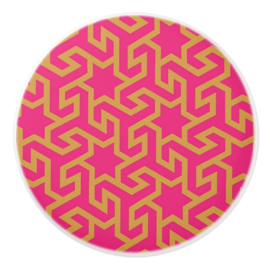 Arabisch Star-vormig patroon Keramische Knop (Voorkant)