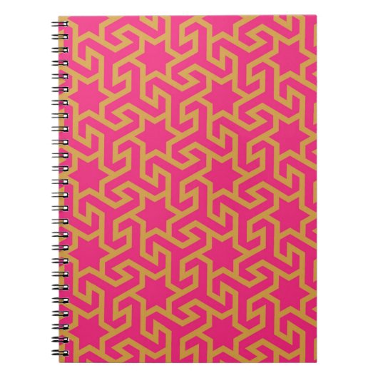 Arabisch Star-vormig patroon Notitieboek (Voorkant)