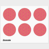 Arabisch Star-vormig patroon Ronde Sticker (Vel)