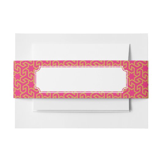 Arabisch Star-vormig patroon Uitnodigingen Wikkel (Voorkant Voorbeeld)