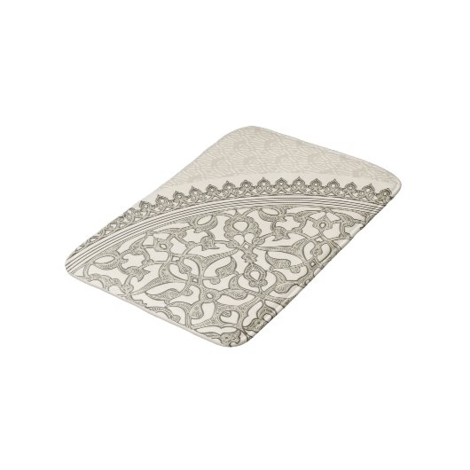 Arabisch stijlblad badmat (Gekanteld)