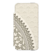 Arabisch stijlblad incipio iPhone portemonnee hoesje (Voorkant Agenda)