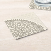 Arabisch stijlblad kartonnen onderzetters (Schuin)