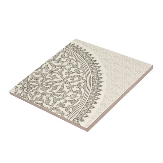Arabisch stijlblad tegeltje (Zijkant)