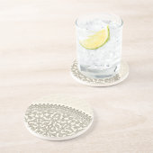 Arabisch stijlblad zandsteen onderzetter (Zijkant)