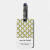 Arabisch stijlpatroon bagagelabel (Achterkant verticaal)