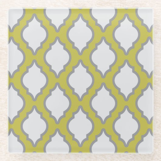 Arabisch stijlpatroon glazen onderzetter (Voorkant)