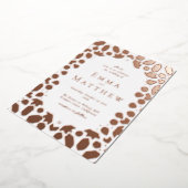 Arabisch Tegel Mediterrane bruiloft Folie Uitnodiging (Gedraaid)