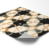 Arabisch Tegel Patroon Donker Poster (Hoek)