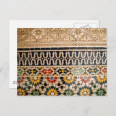 Arabisch textiel briefkaart (Voorkant / Achterkant)