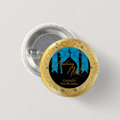 Arabisch thema voor gevechtsrechten Partij 1 Inch  Ronde Button 3,2 Cm (Voorkant /achterkant)