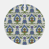 Arabisch Traditioneel: Iznik Tegel Naadloos. Glas Ornament (Achterkant)