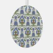 Arabisch Traditioneel: Iznik Tegel Naadloos. Glas Ornament (Voorkant Rechts)