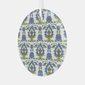 Arabisch Traditioneel: Iznik Tegel Naadloos. Glas Ornament (Voorkant links)