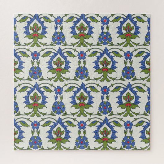 Arabisch Traditioneel: Iznik Tegel Naadloos. Legpuzzel (Verticaal)