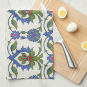 Arabisch Traditioneel: Iznik Tegel Naadloos. Theedoek (Quarter Fold)